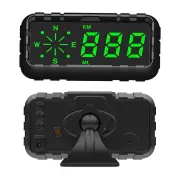 Car Head Up Display Speedometer Odometer Compass HUD GPS Digital Display Large Font Universal Suitable for All Cars Vehi