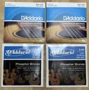4 Sets D’Addario EJ38 Light Gauge .010 Phosphor Bronze 12-String Guitar Strings