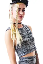 [For Love & Lemons] Sporty Knit Crop Top