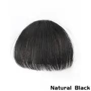 Synthetic Wig Air Bangs Natural Short Brown Blond Black Fake Hair Fringe Extensi