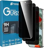 [T Tersely] [3-Pack] Privacy Screen Protector for Google Pixel 9 Pro XL 2024, [Not Support Fingerprint Unlock] Tempered Glass Film Protection Private Anti-Spy Case-Friendly Curved