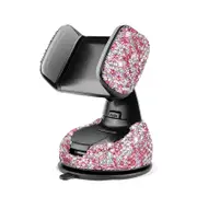 Nevenka Car Phone Mount Cell Phone Holder for Dashboard Windshield and Air Vent-Pink