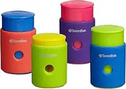 Click Click Soft-Touch Pencil Sharpener -Assorted Colours (Pack of 1)