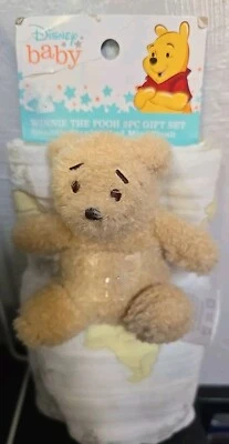Lambs & Ivy Disney Baby Winnie the Pooh Swaddle Blanket & Plush Toy Gift Set