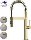 WELS Pull down Kitchen Mixer Taps High-Arc 3-Mode Metal Pull-Out Sprayer Laundry