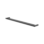 Caroma Luna Double Towel Rail 930mm Black Bathroom Shower Racks Accessories