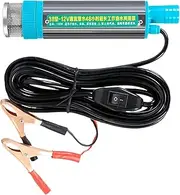 Furtryvl Submersible Water Pump - Water Oil Barrel Pump,2 Alligator Clips Portable Refueling Tool for Agricultural Marine Automotive Caravan Truck