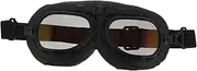 ABOOFAN Vintage Windproof Motorcycle Goggles for Men and Women Steampunk Style Riding Glasses Comfortable Fit for Outdoor Sports and Cycling