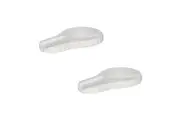 2PK Mason White Marble Spoon Rest Kitchen Cooking Dining Cutlery Accessories