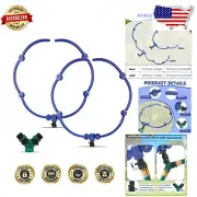 Set of 2 Adjustable 360° Tree Watering Rings for Efficient Garden Irrigation