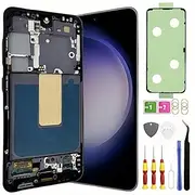 TFT Galaxy S23 5G Screen Replacement for Samsung Galaxy S23 LCD Screen Touch Digitizer Display Pantalla with Frame No FingerprintToolkits SM-S911U S911B Black