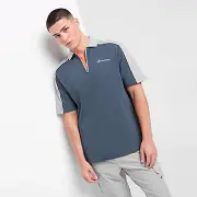 Red Run Activewear Zip Polo Shirt