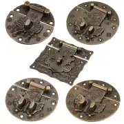 Wood Case Chest Box Rectangle Clasp Closure Hasp Latches 1-5pcs