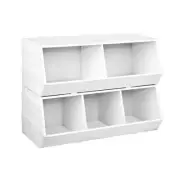 Keezi Kids Toy Box Bookshelf Storage Bookcase Organiser