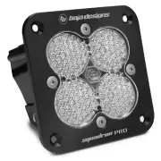 Baja Designs Black Squadron Pro Flush Mount Clear LED Work/Scene Light Pod