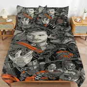 v2659 Bed Sheets Bedding Guardians of The Galaxy Bedding Sets Ultra Soft Skin-Friendly Duvet Cover 3 Piece, Cute Comforter Cover Bed Set for Boys Gir