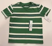 Wonder Nation Boys Gray & Blue Striped T-Shirt 4-5