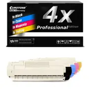 4x Eurotone Pro Toner for OKI C-5650-N C-5650-DN C-5750-DN C-5750-N