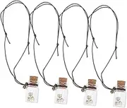 HOLIDYOYO 4Pcs Car Hanging Bottle Pendant Stylish Aromatherapy Essential Oil Diffuser for Car Home Office Beautiful Design for and Fresh Air