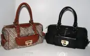 DKNY Town & Country Fashion Hardware Satchel Bag Coin Purse Wallet Sac New