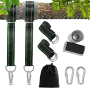 Tree Swing Hanging Straps, 2 Pcs 1.5M/5Ft Hammock Tree Straps Kit with 2 Sturdy
