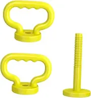 yuksok 2x Adjustable Kettlebell Handles for Weight Plates Dumbbell Converters for Sports Home Gym