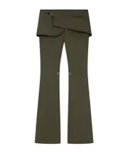 layered-skirt bootcut trousers FR36,FR38 Green