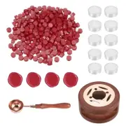 Wax Seal Kit, 300 Wax Beads, Candles, Pearl Red