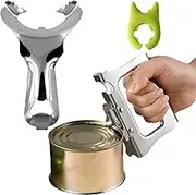 ZHIGOU Mason Jar Lid Opener and Can Cutter - No Dents Or Breaks, Multi-Purpose Bottle Opener for Various Can Lids, Easy Rotation Manual Hand Held Lid Opener for People with Weak Hands (3 Pieces)