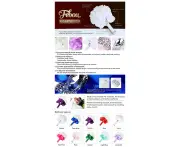(Blue-bigger Size) - Wedding Bouquet, Febou Blue Bridesmaid Bouquet Bridal Bouquet with Crystals Soft Ribbons, Artificial Rose Flowers for Wedding, Party a