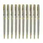 10Pcs Parker Sonnet Series Ballpoint Pen Stainless Steel Fine Nib Blue Ink