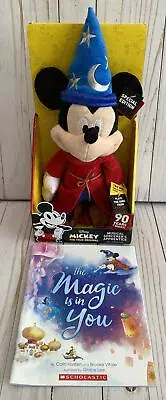 Disney Mickey Mouse Musical Sorcerer’s Apprentice + Magic Is In You Book New