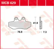 TRW Lucas Brake pad MCB629