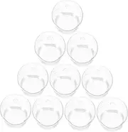 ULTECHNOVO 10Pcs Clear Plastic DIY Snow Globe Kits for Christmas Crafts Water Globe for Creative Miniature Decorations Easy to Use DIY Craft Supplies for Holiday Projects