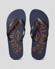 [Billabong] Billabong Men's Arch Wave Flip Flops Slippers in Dark Blue Size 8 8 Dark Blue