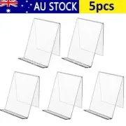 5PCS Book Shoe Phone Tablet Acrylic Display Stand Perspex Retail Cookbook Holder
