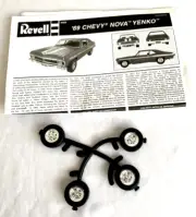 Revell 69 Chevy Nova Yenko Car Model Kit #4423 - Tires & Wheels - Fast Ship!