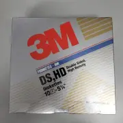 3M Formatted IBM High Density DS HD 5 1/4" Diskettes NEW SEALED 10 Pack