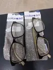 (2) FOSTER GRANT Coloread Reading Glasses, Kinsey, Black & Tan +1.50