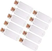 Diy Accessory Glass Bottles Stoppers 18 Pcs Mini Glass Wish Bottles for Jewelry Making Potpourri Wedding Decor