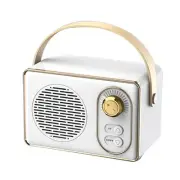 1 PCS Bluetooth Speaker Classical Retro Music Player White U4X93089