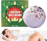 Wezalget Bath Balls | Lavender Ball Bath for Kids | Organic Bath Salt Ball, Moisturizing Bubble Bath, Birthday for Kids, Boys, Girls