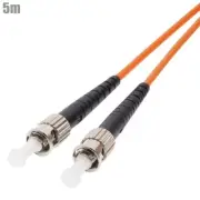 5M ST/UPC to ST/UPC Fiber Optic Multi Mode Simplex Optical Patch Cable Cord OFNR