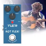 YUER RF-13 Electric Guitar Pedal Hot Plexi 9V DC Full Metal Shell True Bypass