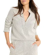NIC + ZOE Subtle Swirl Top