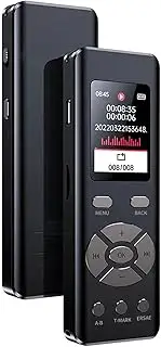 ligent Noise Reduction Voice Recorder with Microphone High-fideli AB Loop Playback MP3 2-Channel Stereo Recording Digital o Recorder for Teachers Students Students Journalists Lawyers