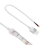 2 Pin LED Strip Light IP67 Outdoor 12 in Wire Lead Connector 2pk