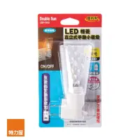 在飛比找momo購物網優惠-【特力屋】LED格菱直立式手動小夜燈 混色