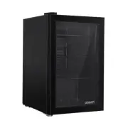 Devanti 70L Bar Fridge Glass Door Mini Counter Top Freezer Fridges Bottle Cooler