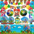 Super Mario Birthday Party Supplies,All-in-One Pack Mario Party Supplies Include